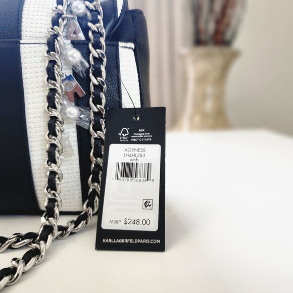 NEW! Karl Lagerfeld Paris Agyness Medium Shoulder Bag - Picture 9 of 14